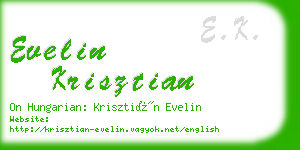 evelin krisztian business card